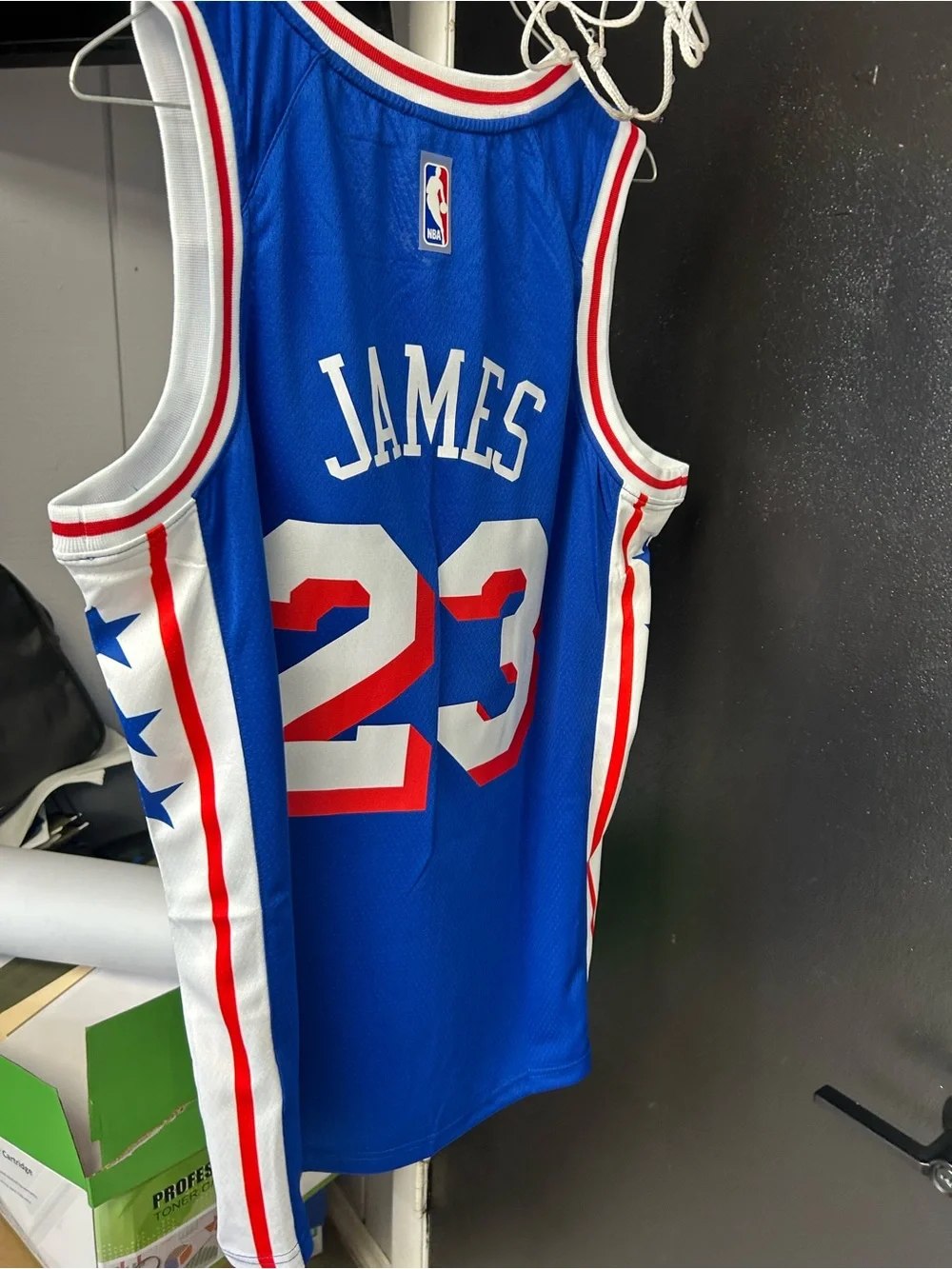 Nike Philadelphia 76ers LeBron James jersey